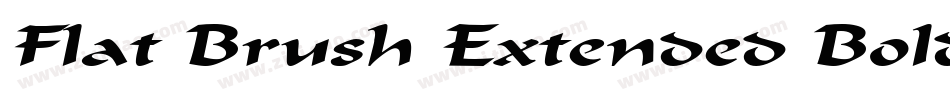 Flat Brush Extended Bold字体转换